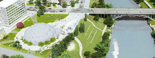 La plaza del Milenio, primer premio de Eficiencia Energética 'A3e 2012'