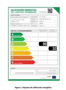 etiqueta de calificación energética